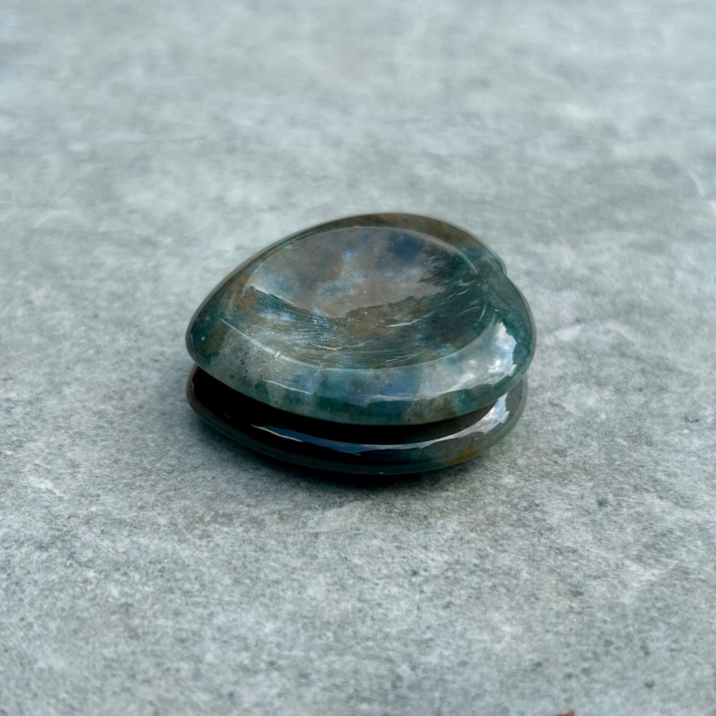 Dragon Blood Heart Worry Stone