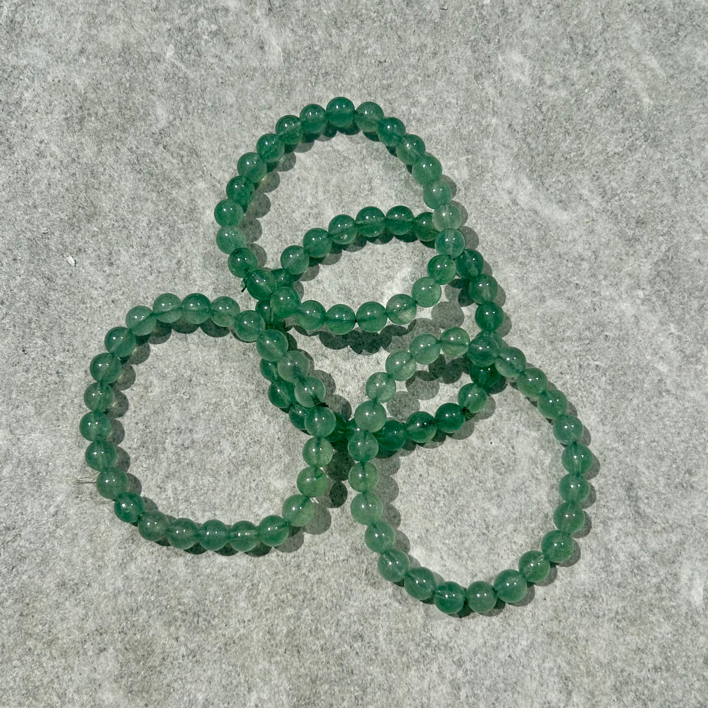 Green Strawberry Quartz 8mm Bracelet