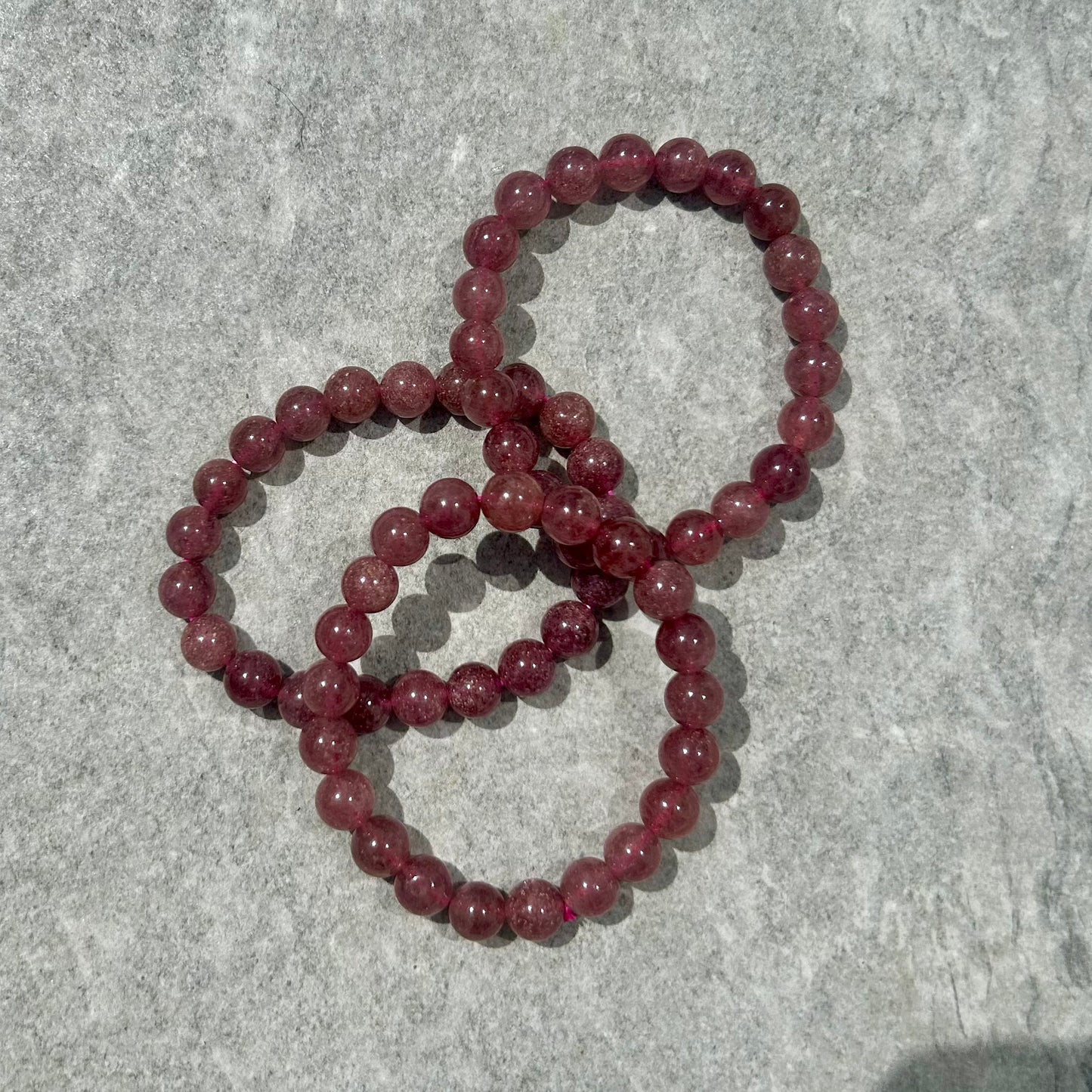 Strawberry Quartz Bracelete 10mm