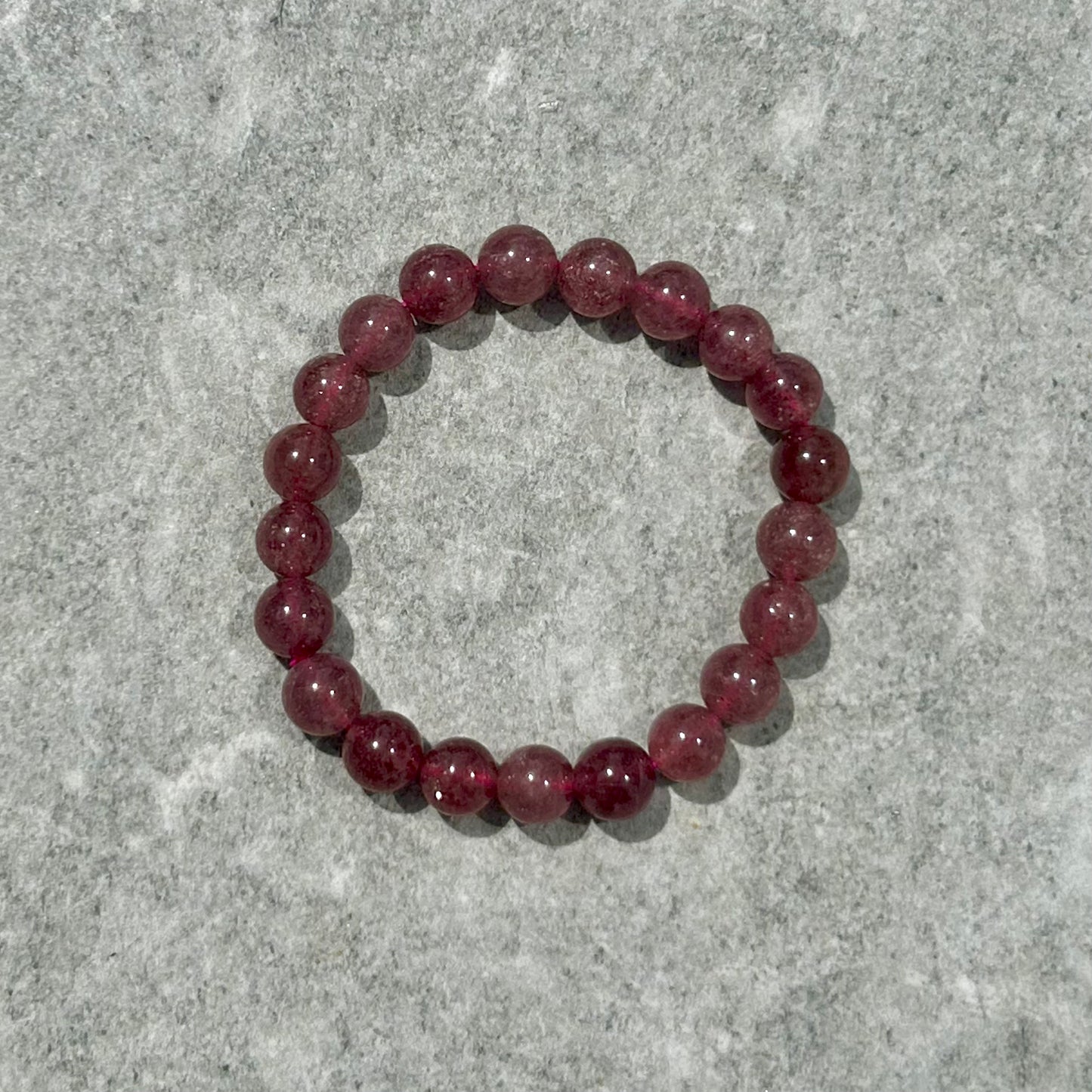 Strawberry Quartz Bracelete 10mm