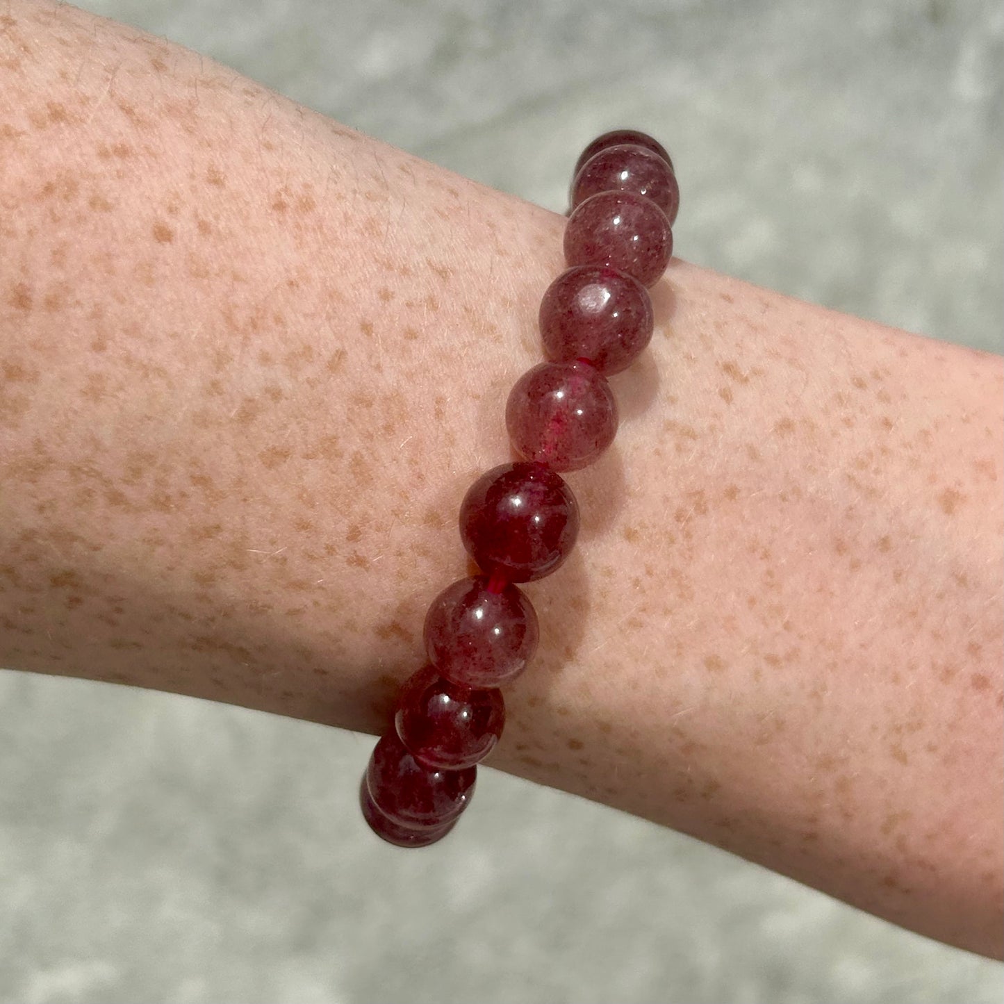 Strawberry Quartz Bracelete 10mm