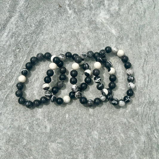 Zebra Jasper Bracelet 10mm