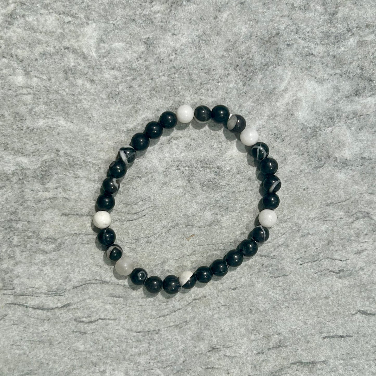 Zebra Jasper Bracelet 6mm
