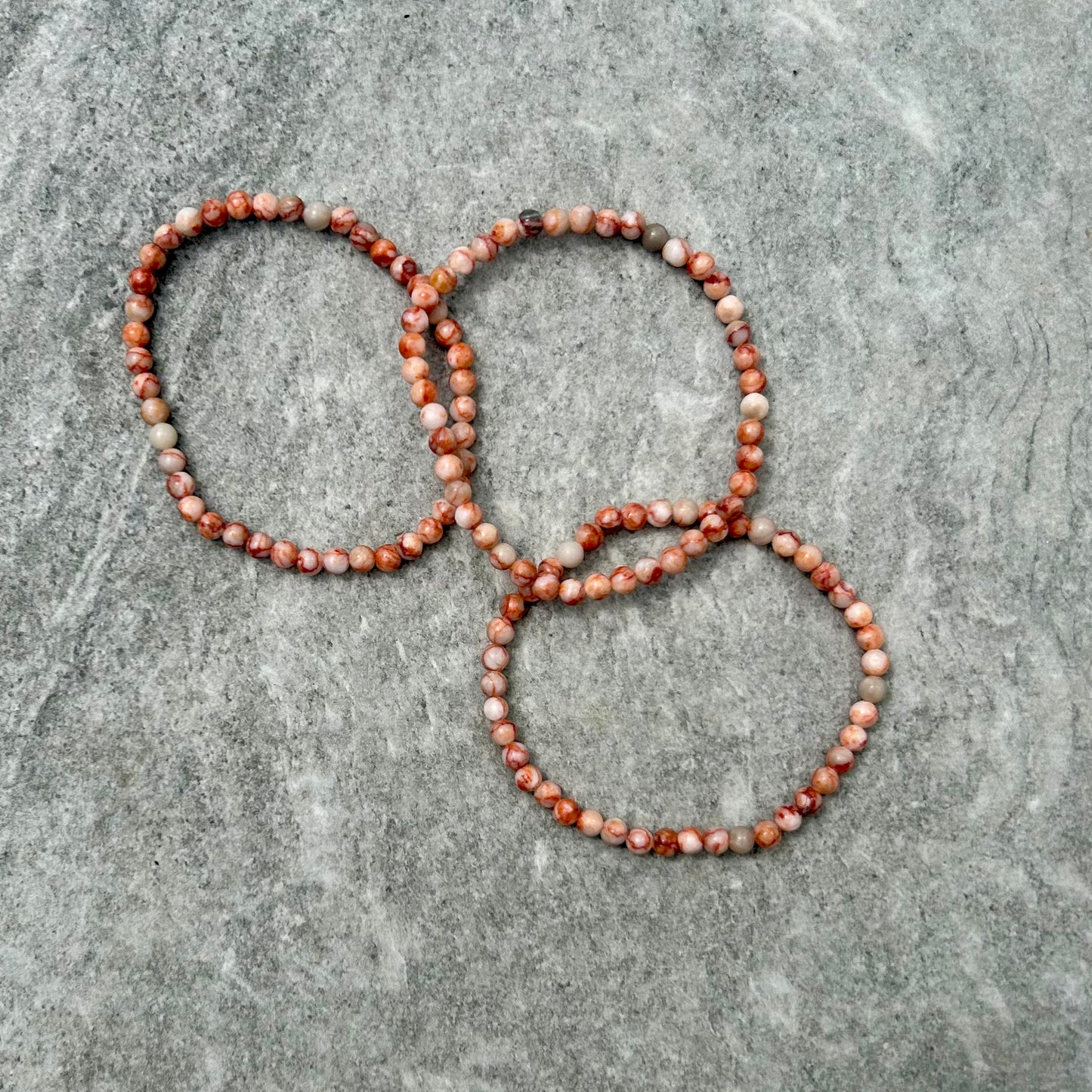 Red Vein Bracelet 4mm