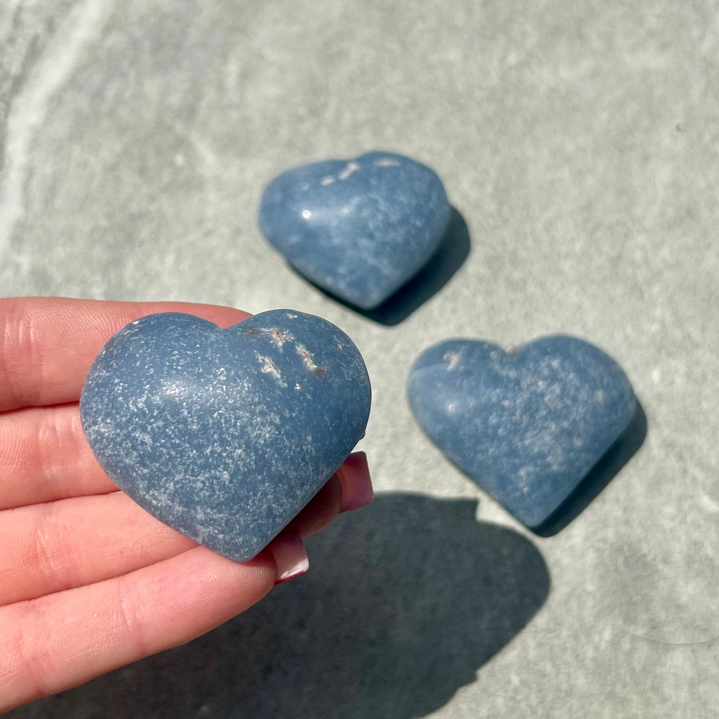 Angelite heart