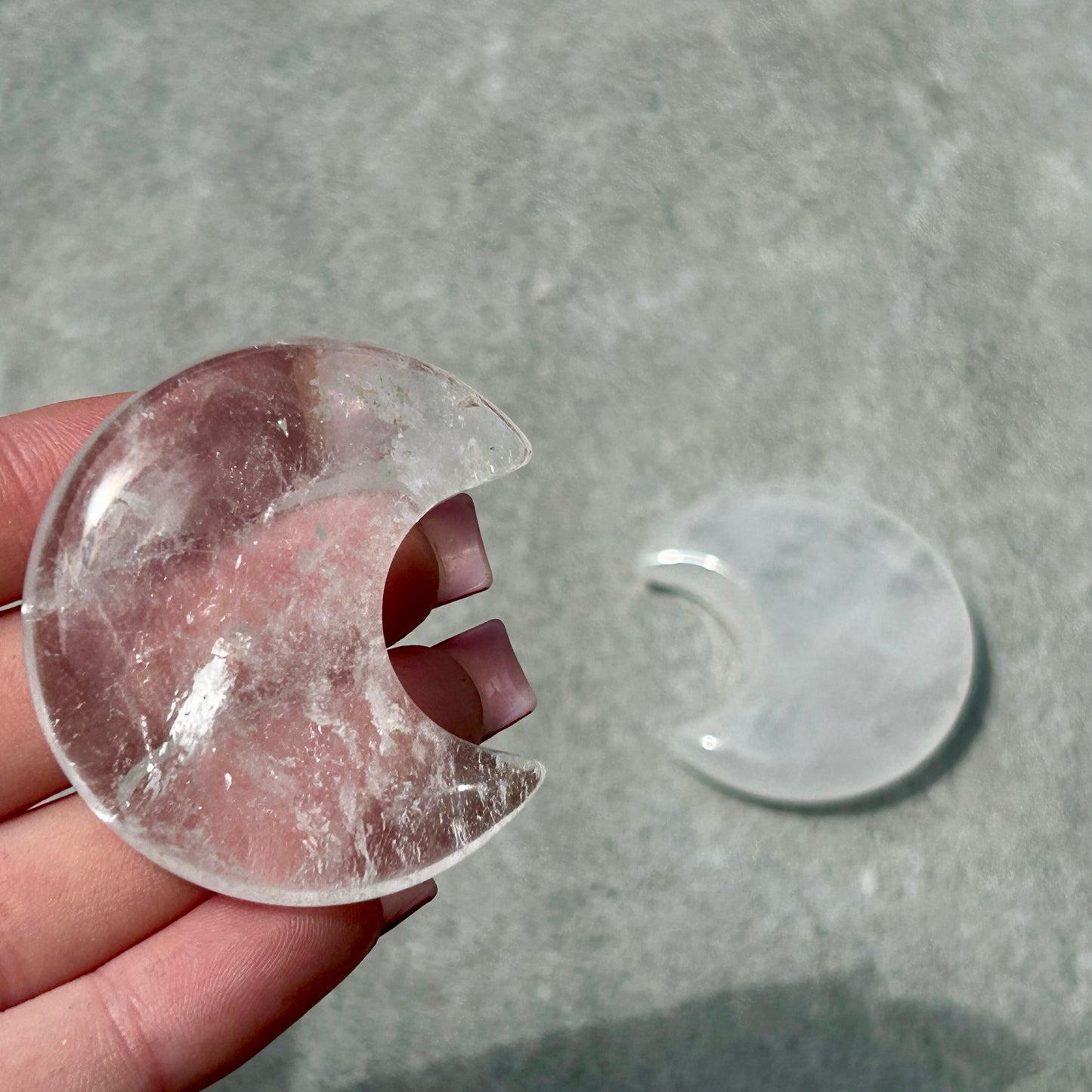 Clear Quartz Moon