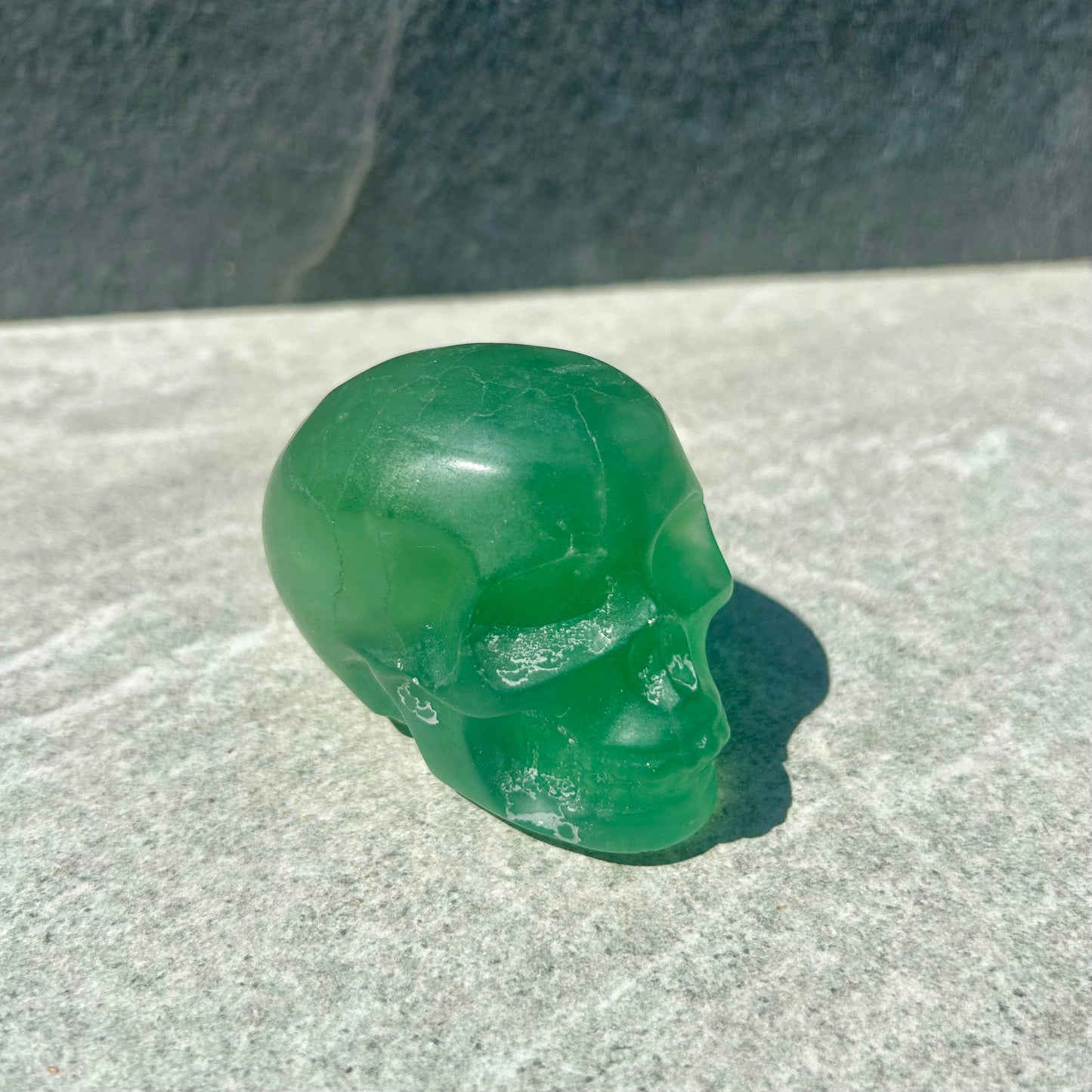 Green Fluorite Skulls