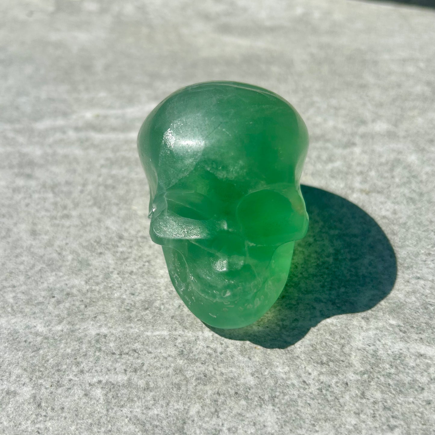 Green Fluorite Skulls
