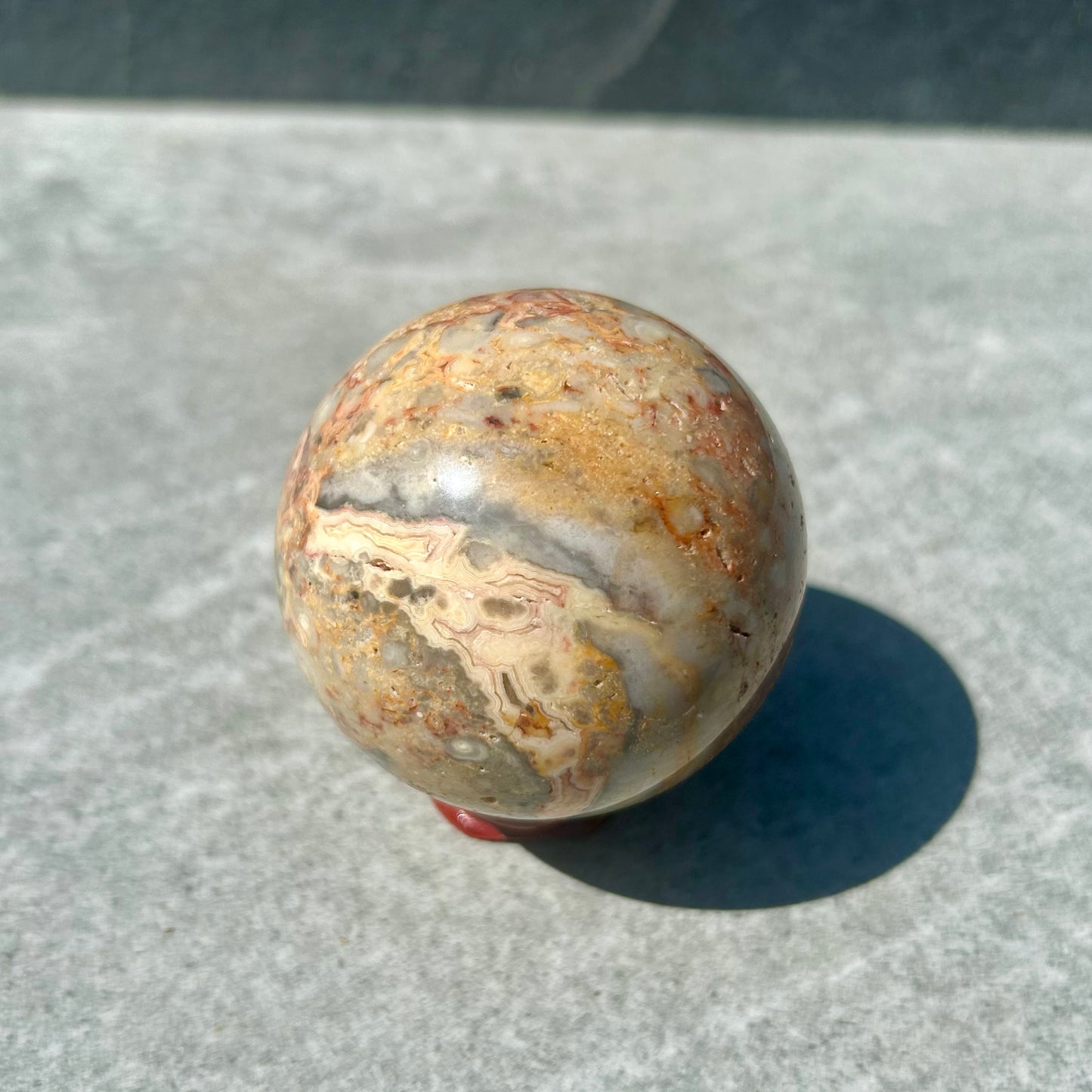 Crazy Lace Agate Sphere