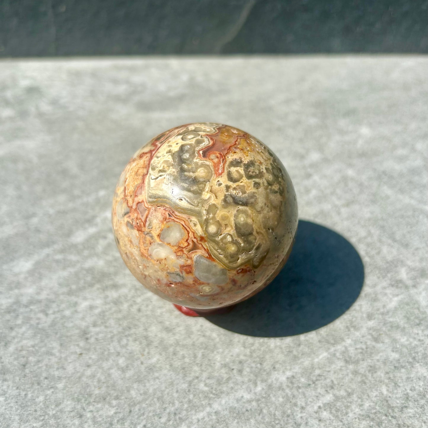 Crazy Lace Agate Sphere