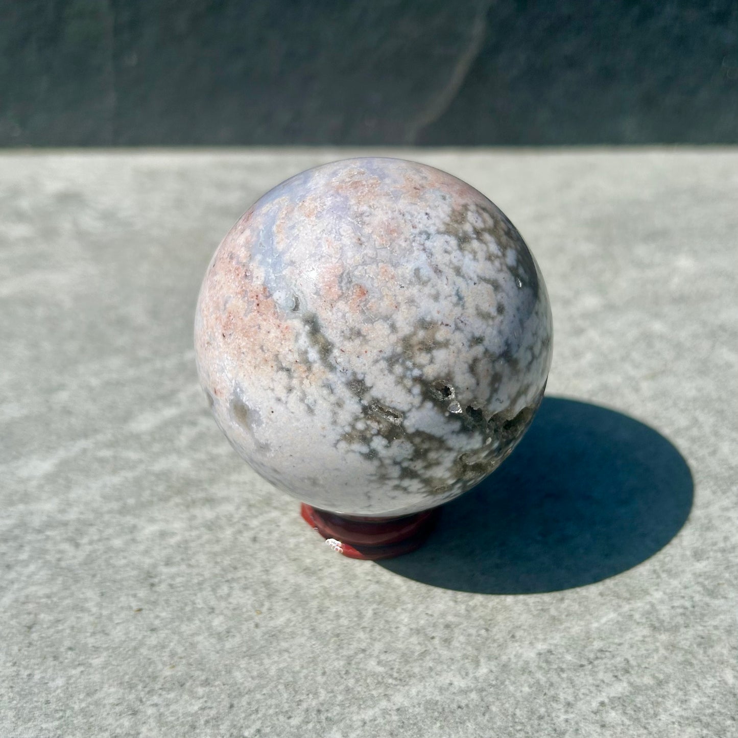 8 Vein Ocean Jasper Sphere