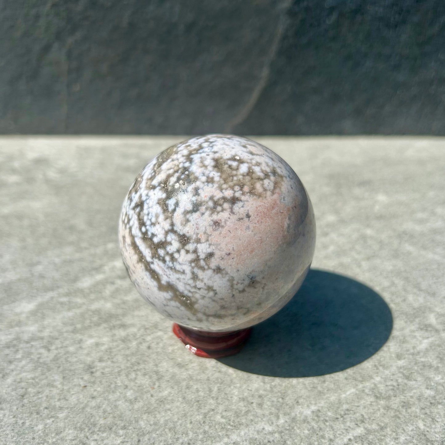 8 Vein Ocean Jasper Sphere