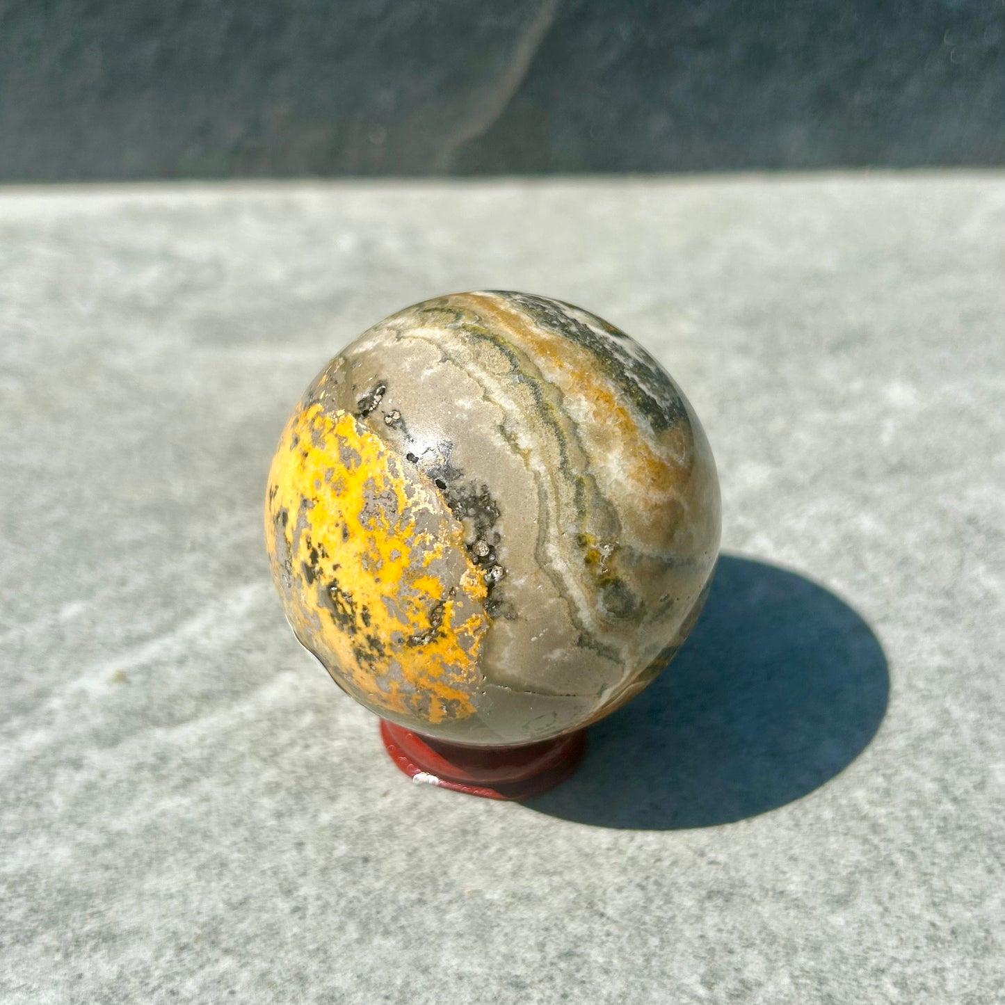 Bumble Bee Jasper Sphere