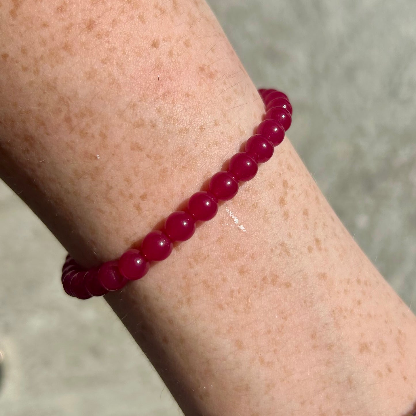 Ruby Bracelet 6mm
