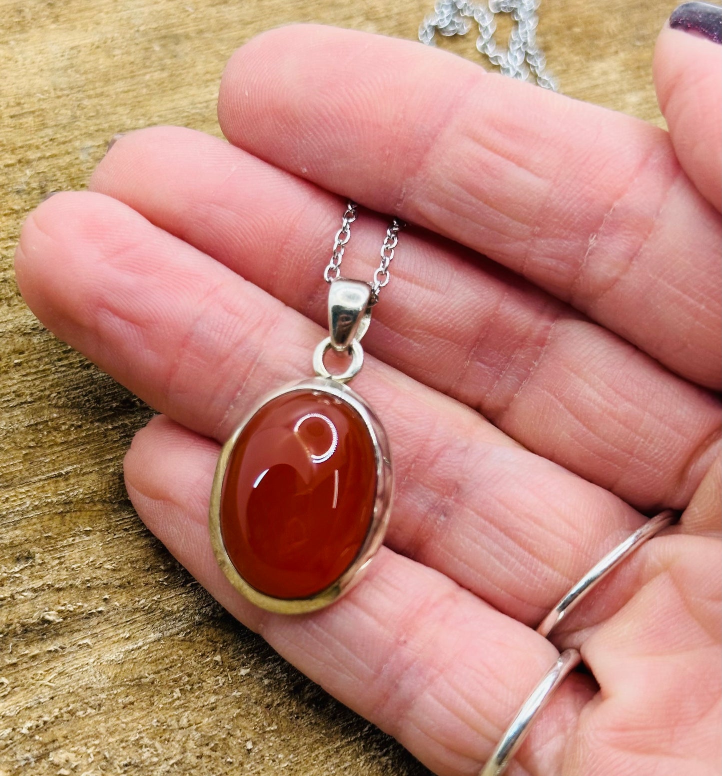 925 Carnelian Pendant