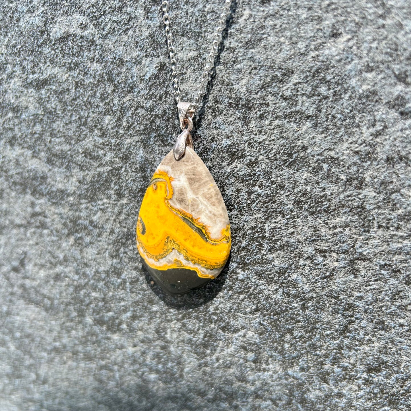 Bumble Bee Jasper Pendant Style 2
