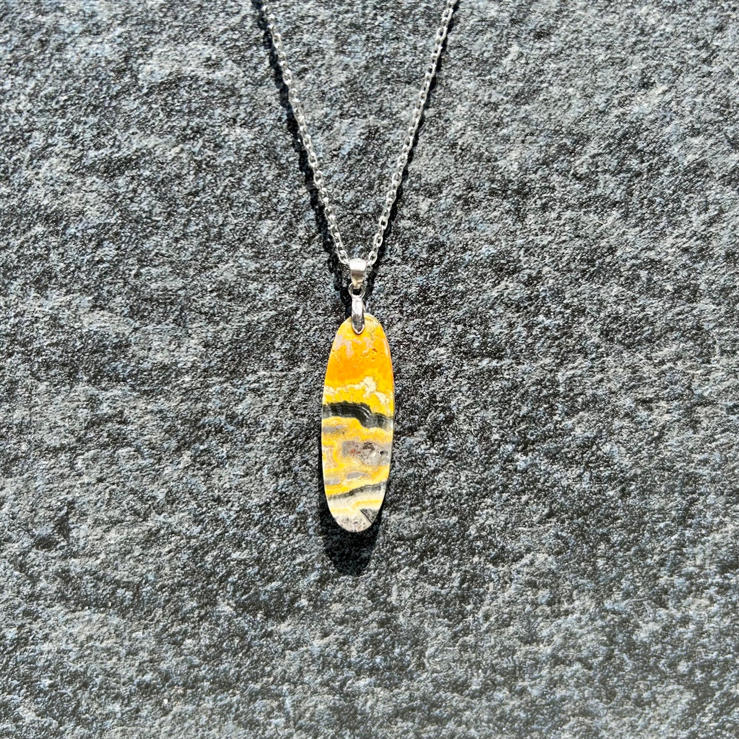 Bumble Bee Jasper Pendant