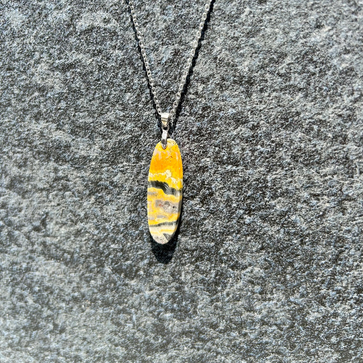Bumble Bee Jasper Pendant