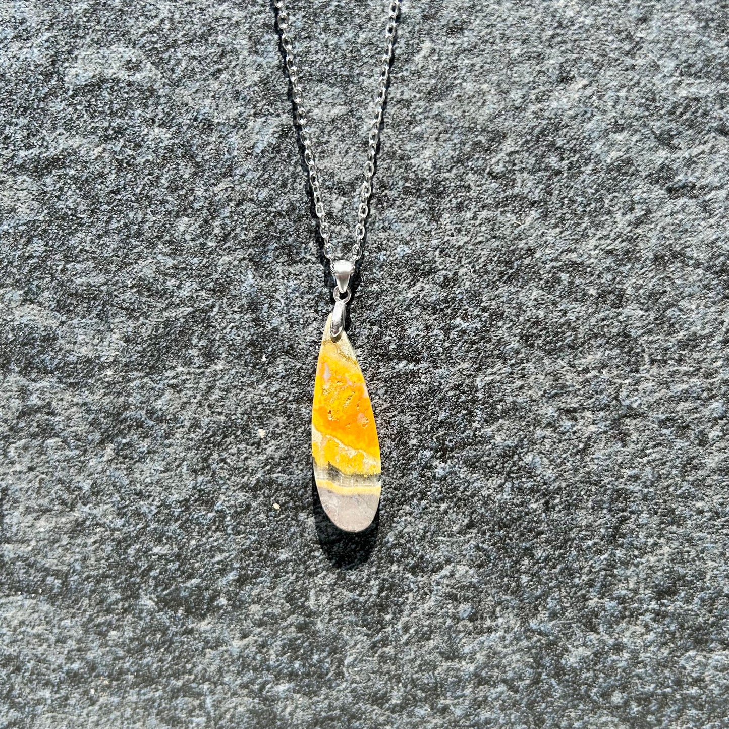 Bumble Bee Jasper Pendant