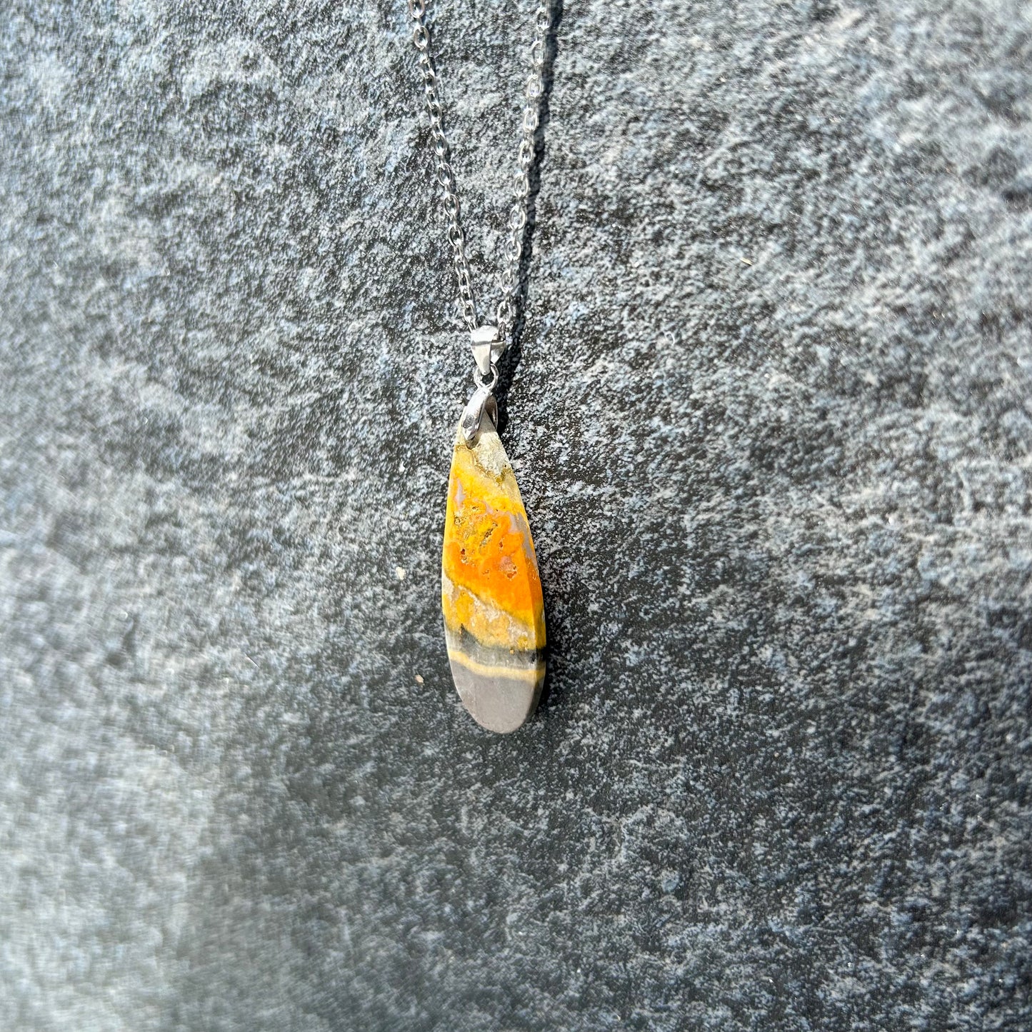 Bumble Bee Jasper Pendant