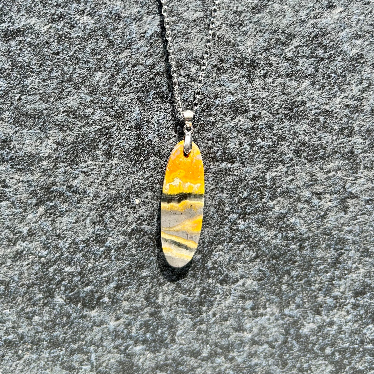 Bumble Bee Jasper Pendant
