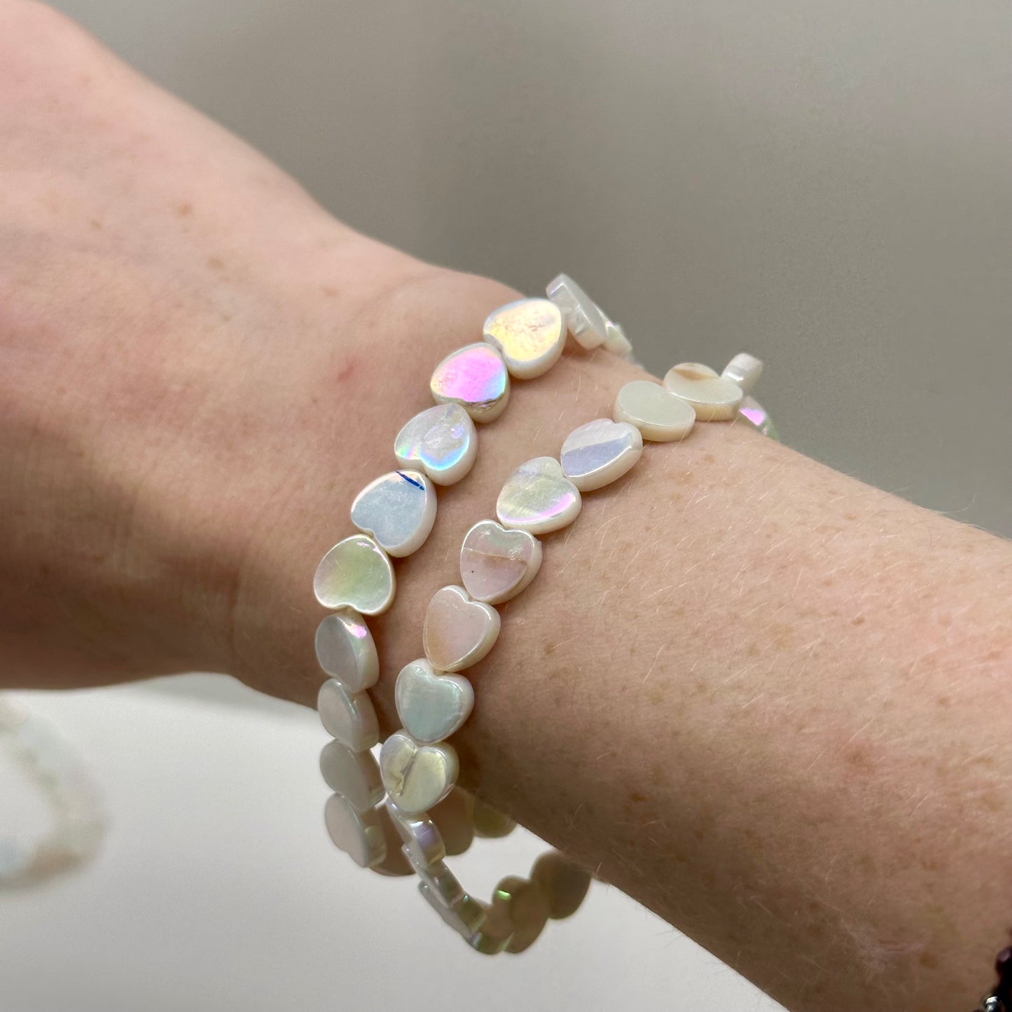 Shell Heart Bracelets