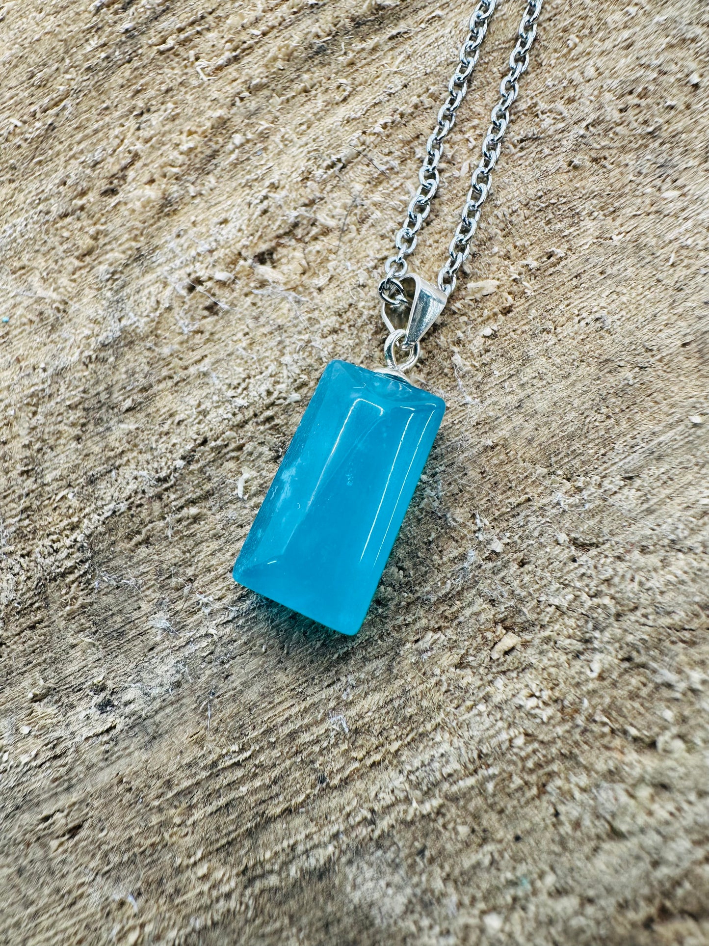 925 High Grade Amazonite Pendant