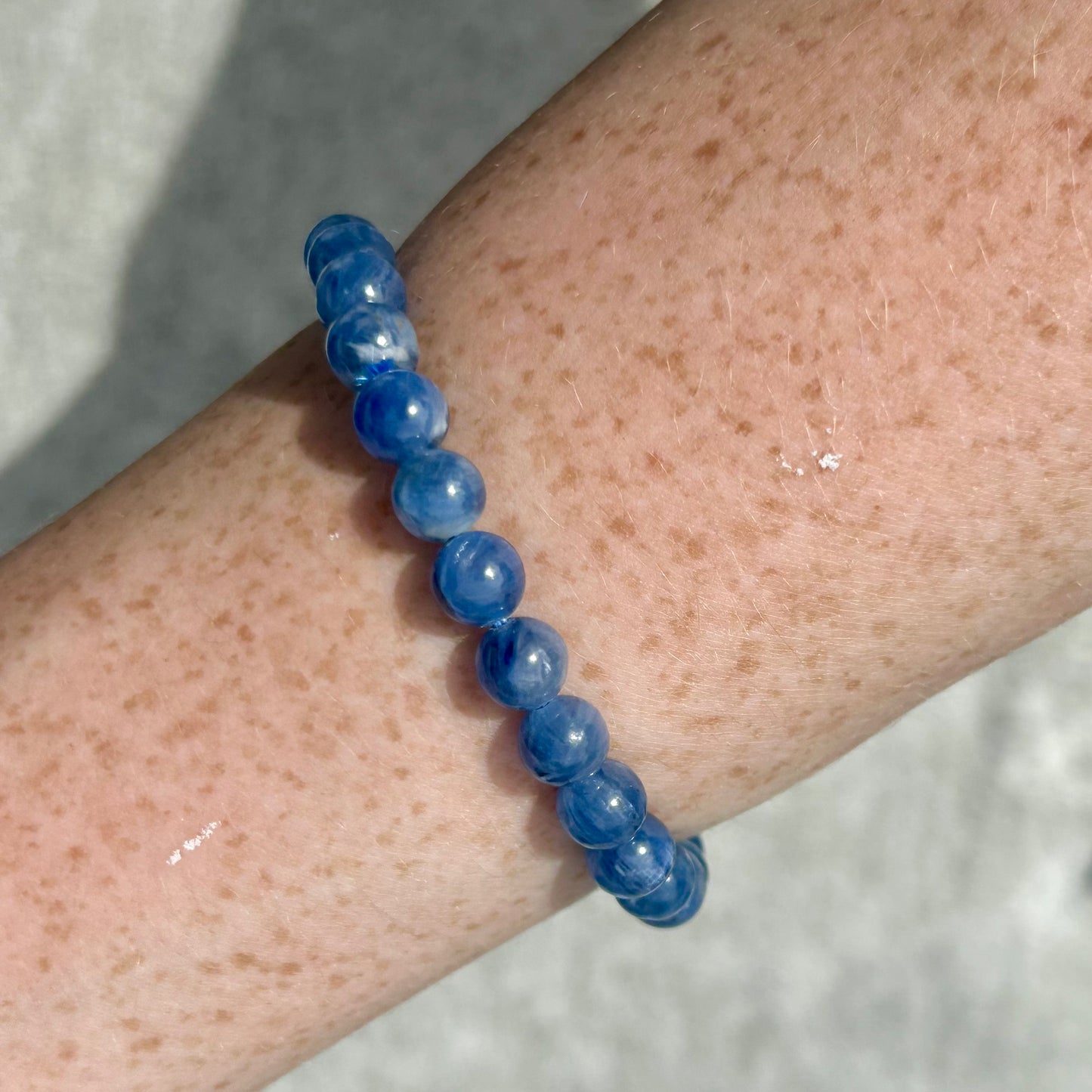 High Grade Blue Kynite Bracelet 8mm