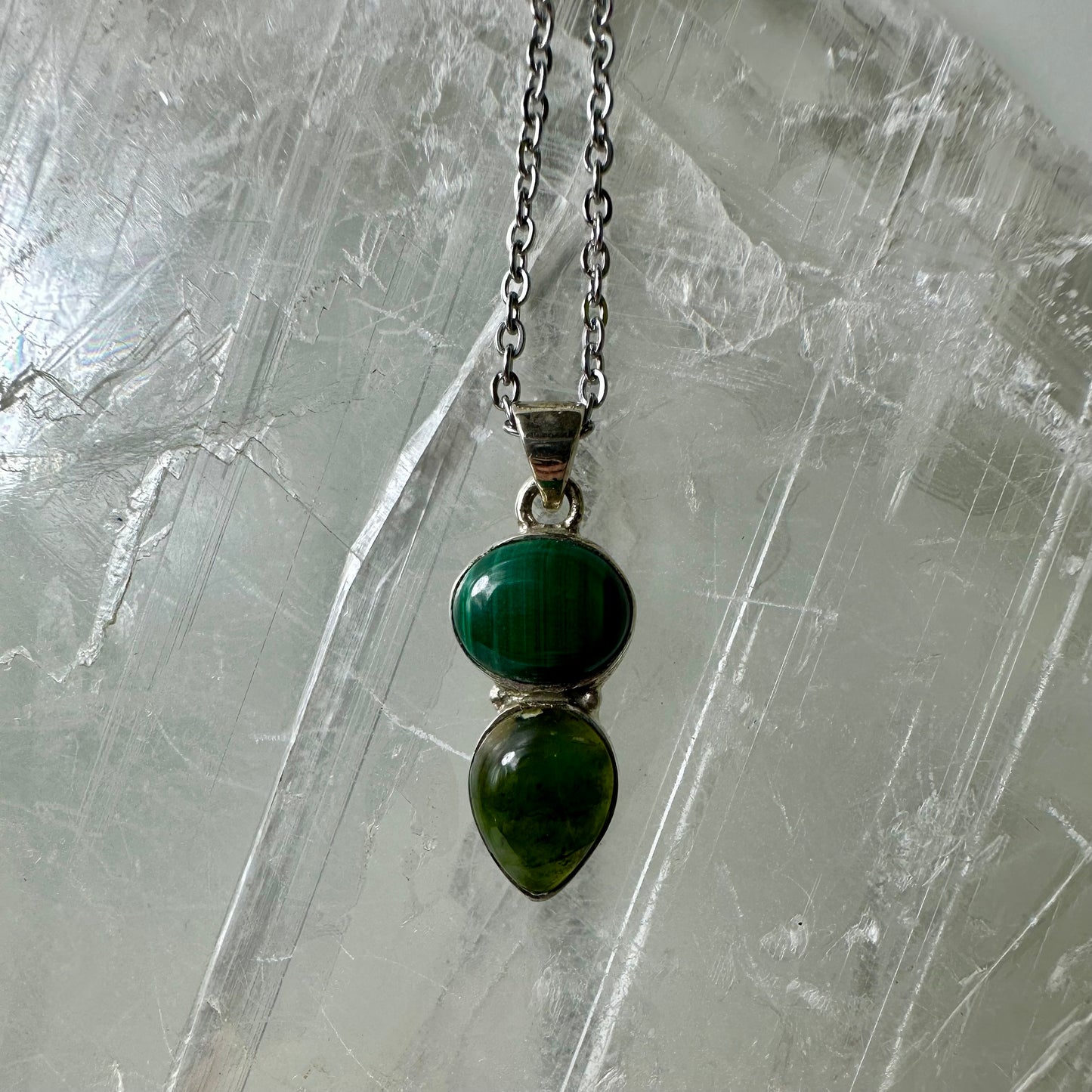 Malakyte & Jasper Pendant
