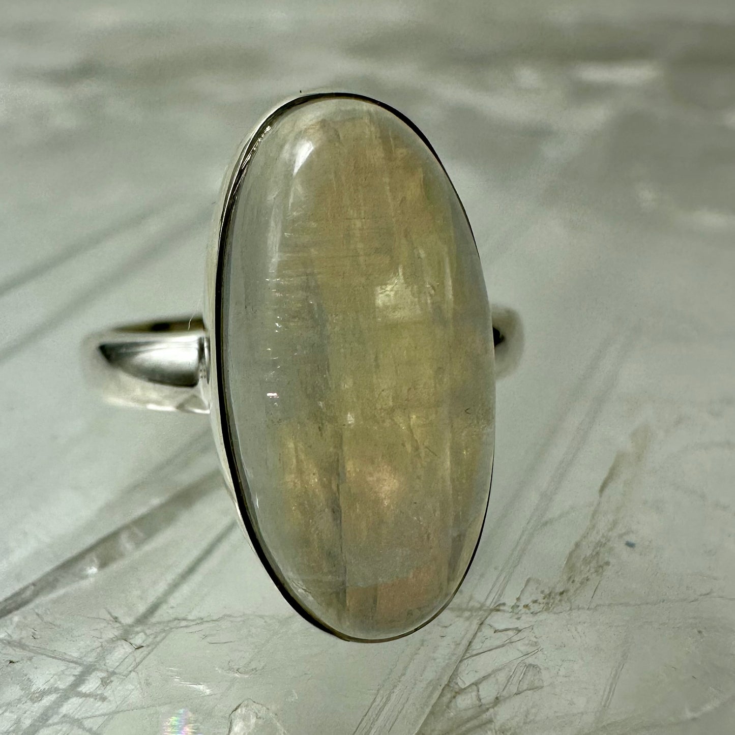 MoonStone (Size L) Ring