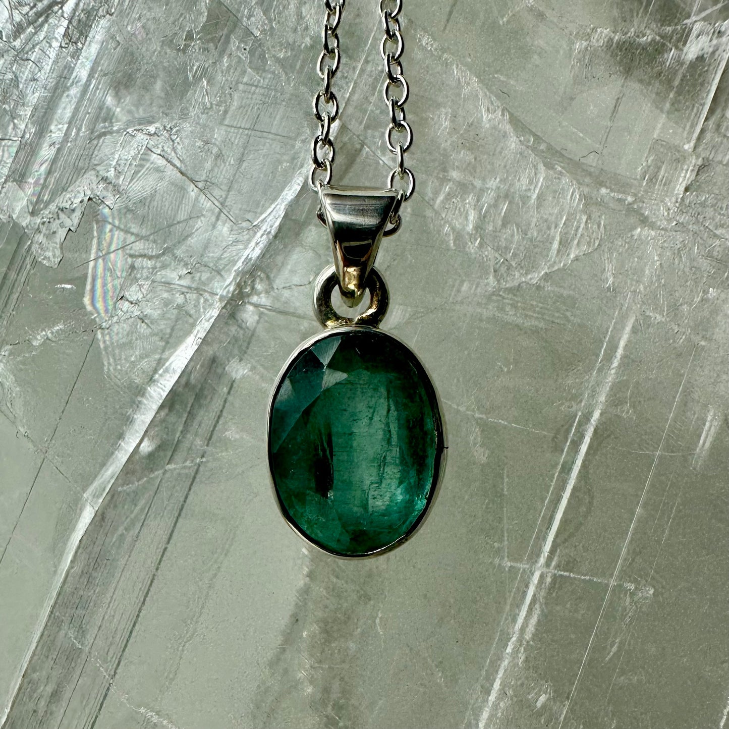 Green Kyanite Pendant