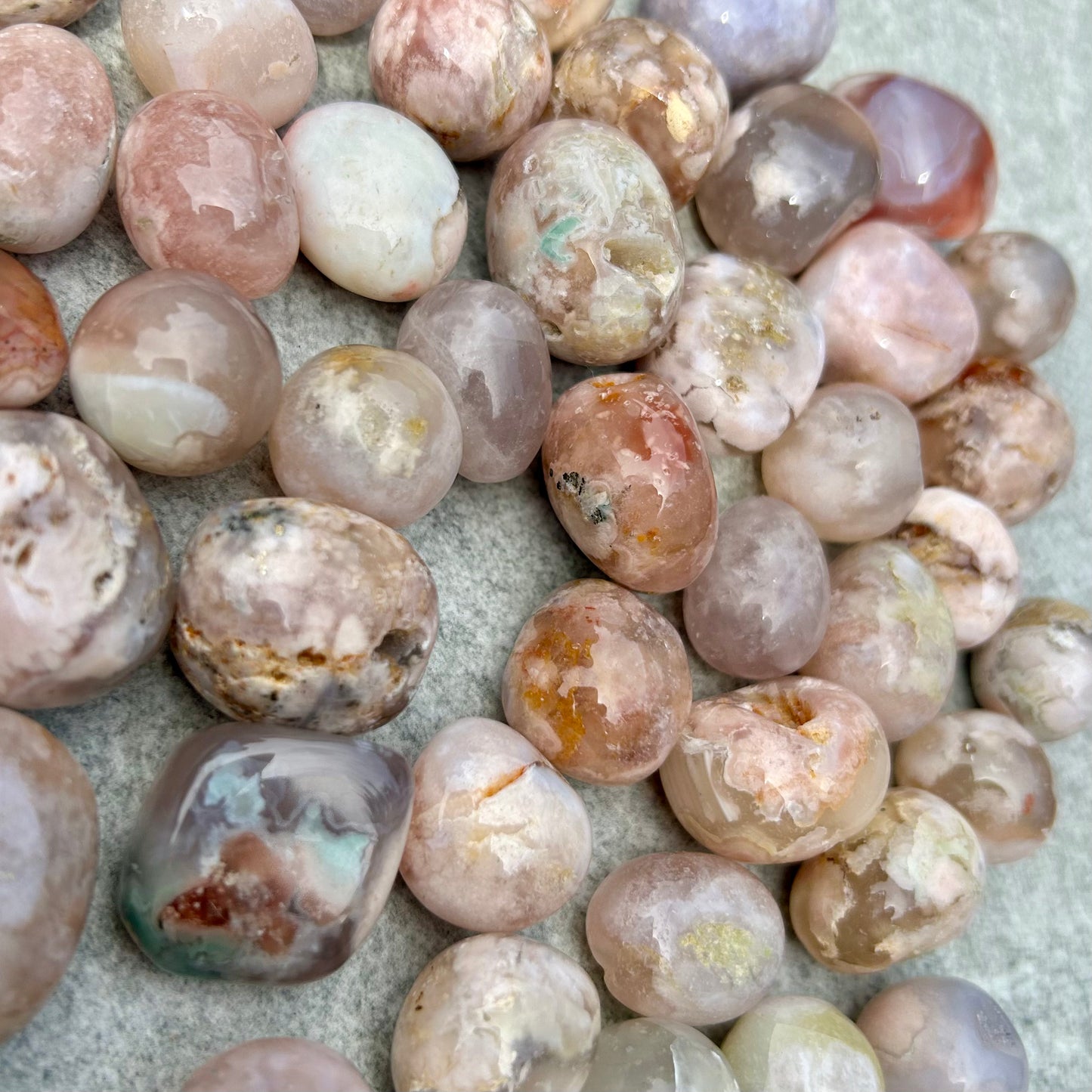 Flower Agate Tumbles