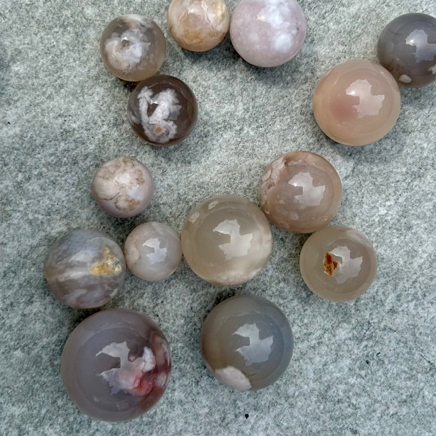 Flower Agate Mini Sphere