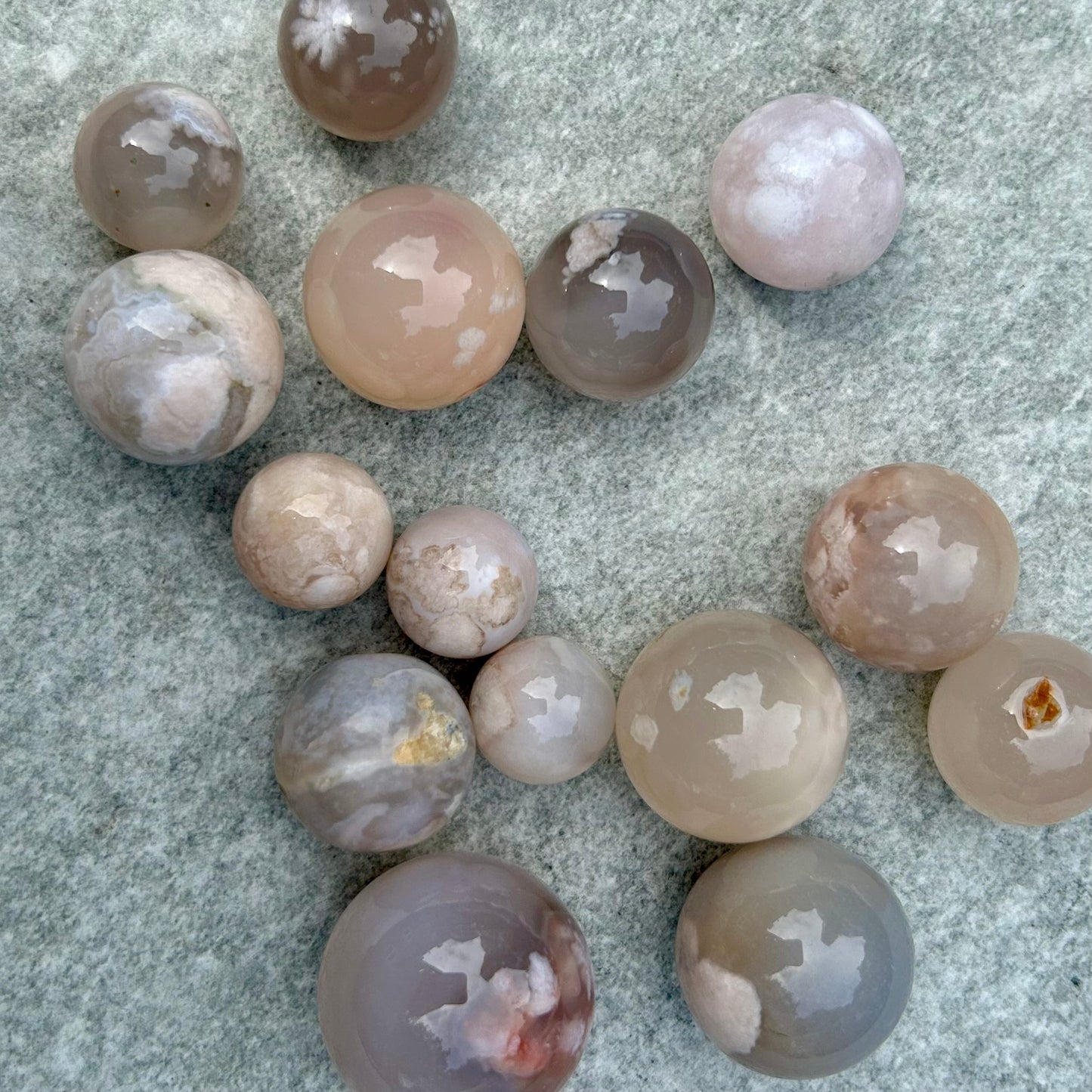 Flower Agate Mini Sphere