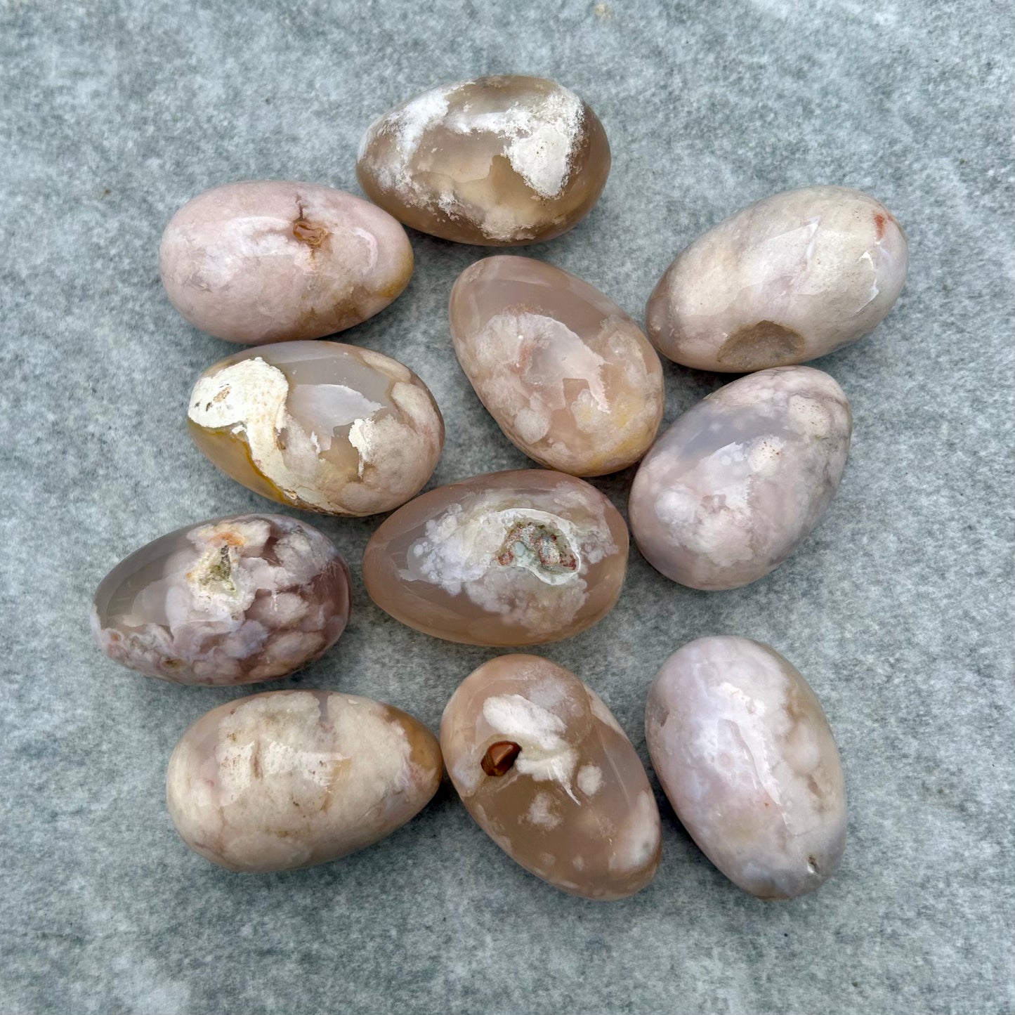 Flower Agate Eggs