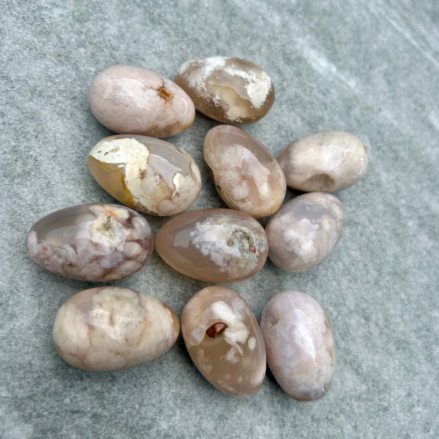 Flower Agate Eggs