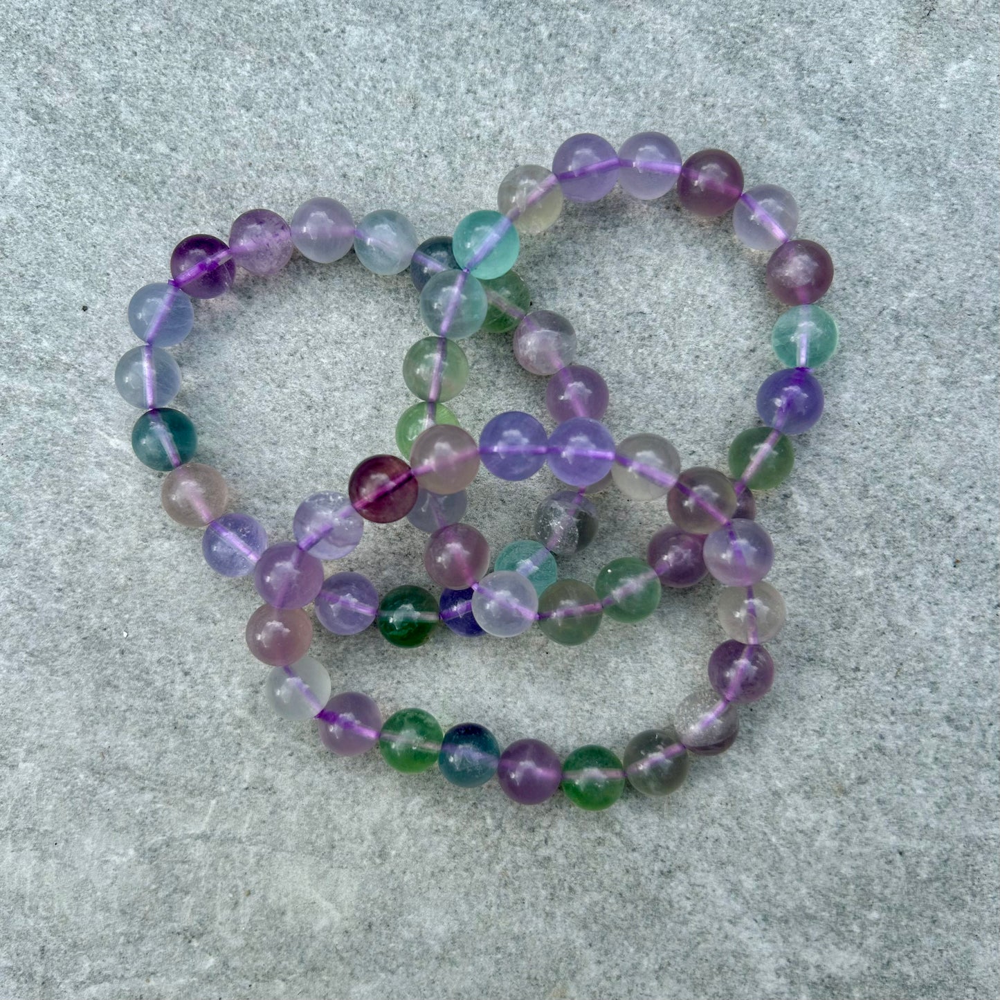 Lavender Fluorite Bracelet 10mm