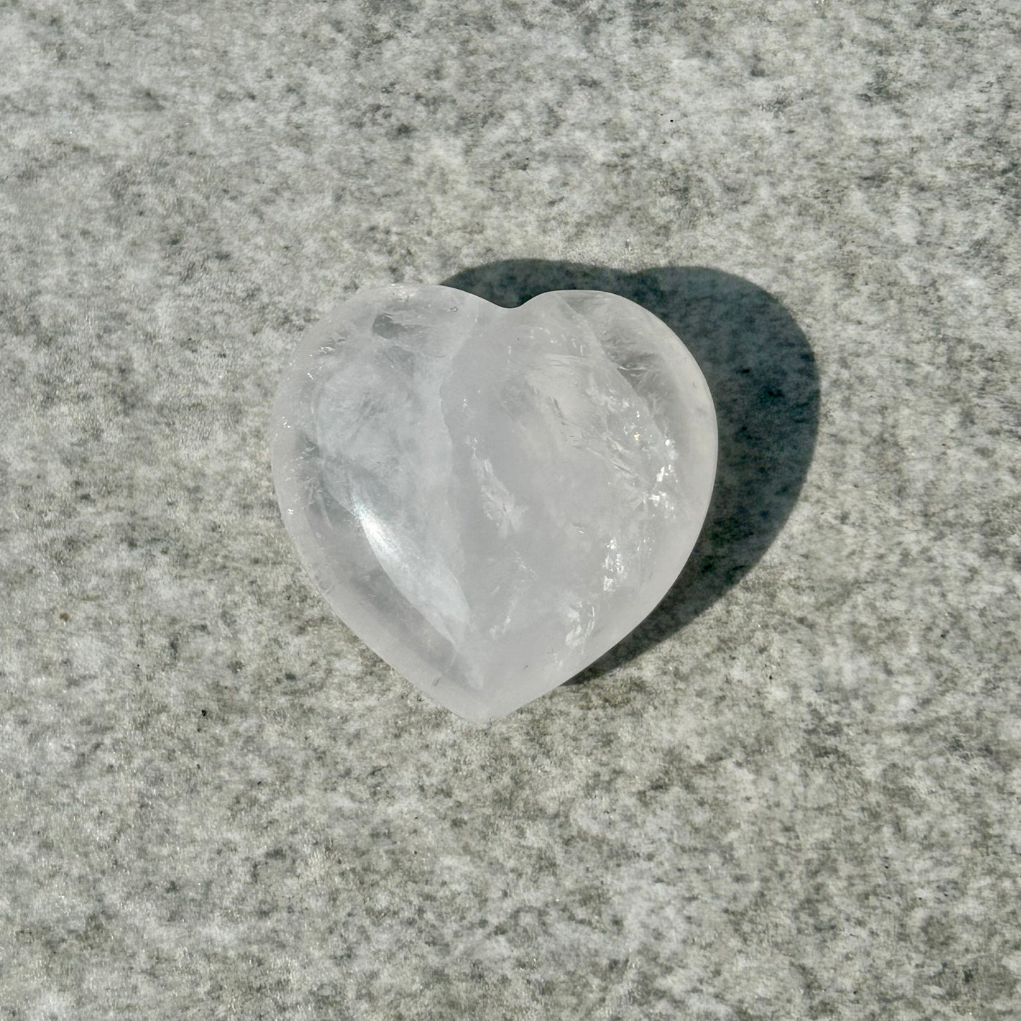 Clear Quartz Hearts
