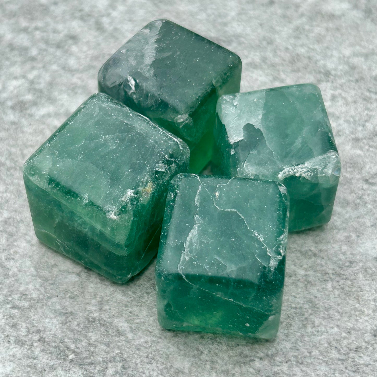 Green Fluorite Cubes
