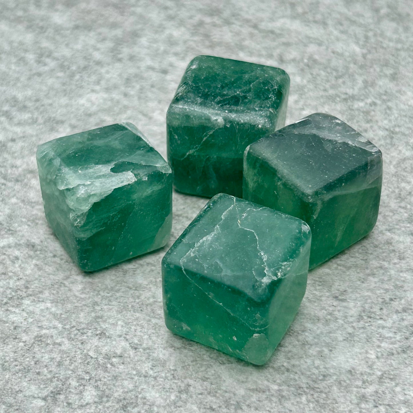Green Fluorite Cubes