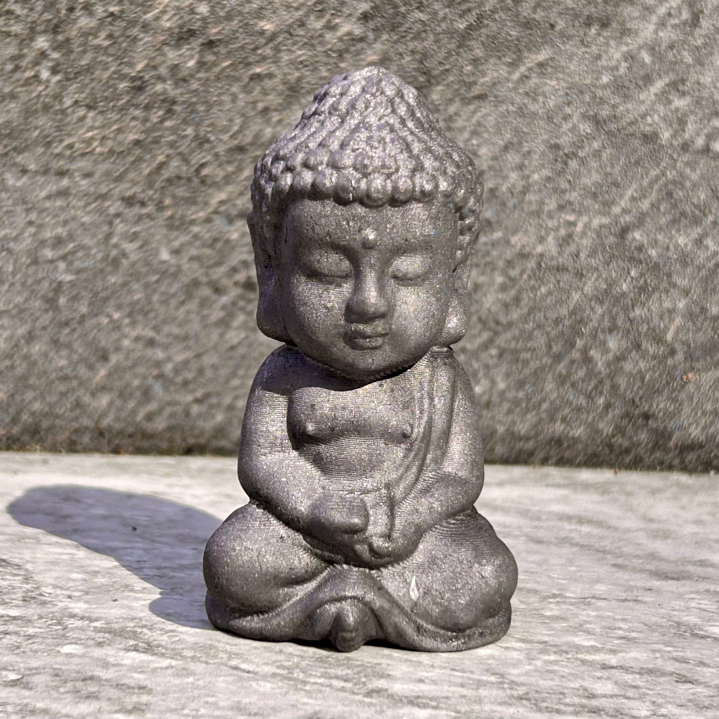 Shungite Buddha Carving