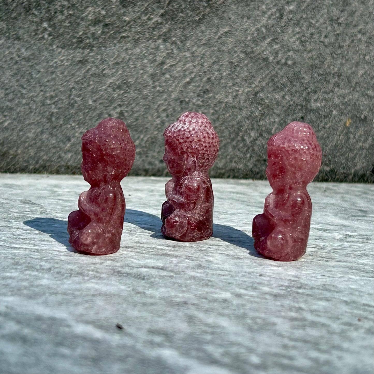 StrawBerry Quartz Mini Buddha