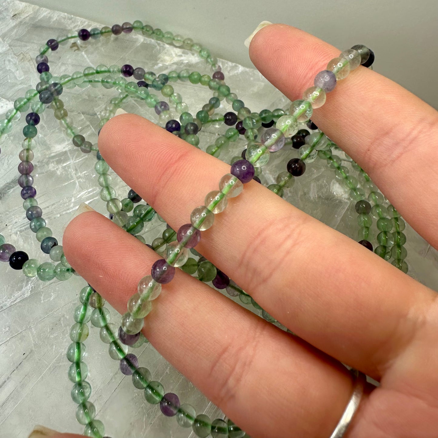 Mixed Fluorite 4mm