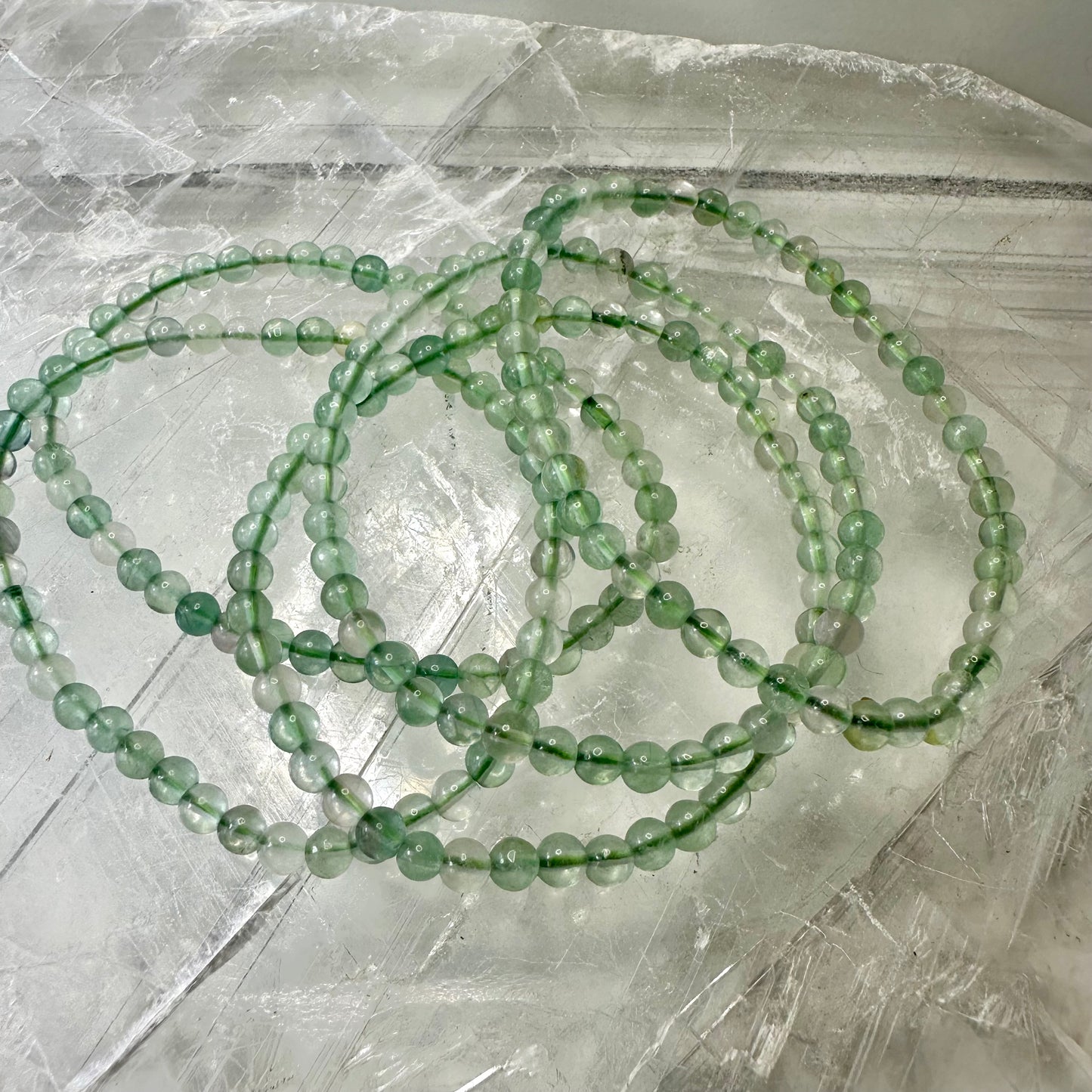 Green Fluorite 4mm Bracelets