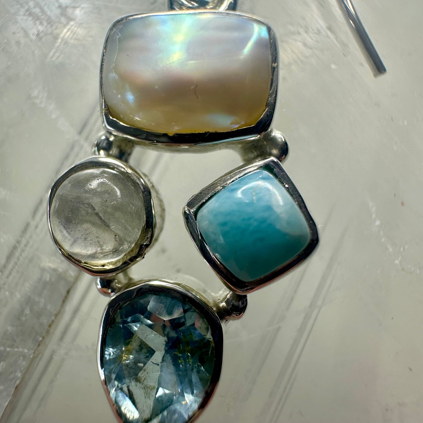 Larimar 925 Earrings