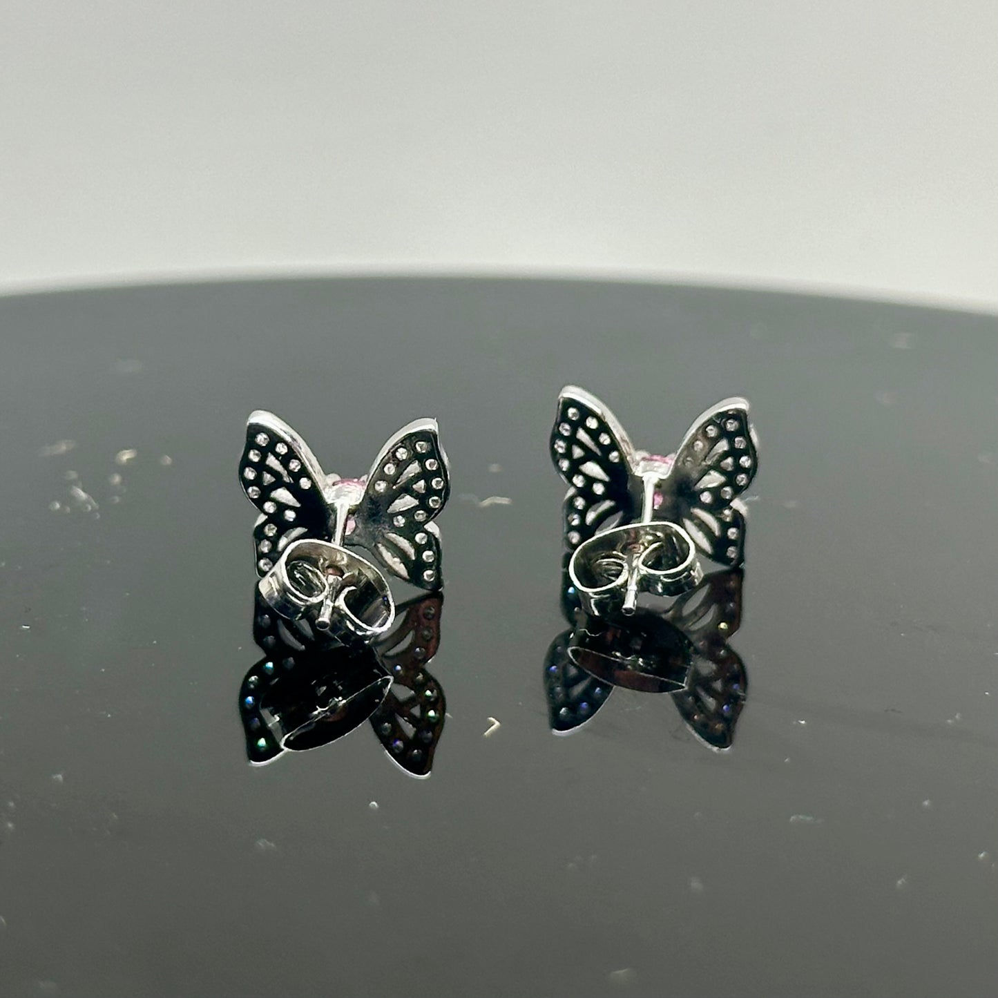 Pink Topaz 925 Earrings