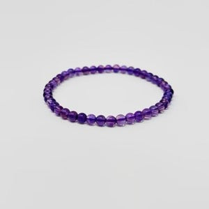 Faceted Amethyst 6mm Bracelet