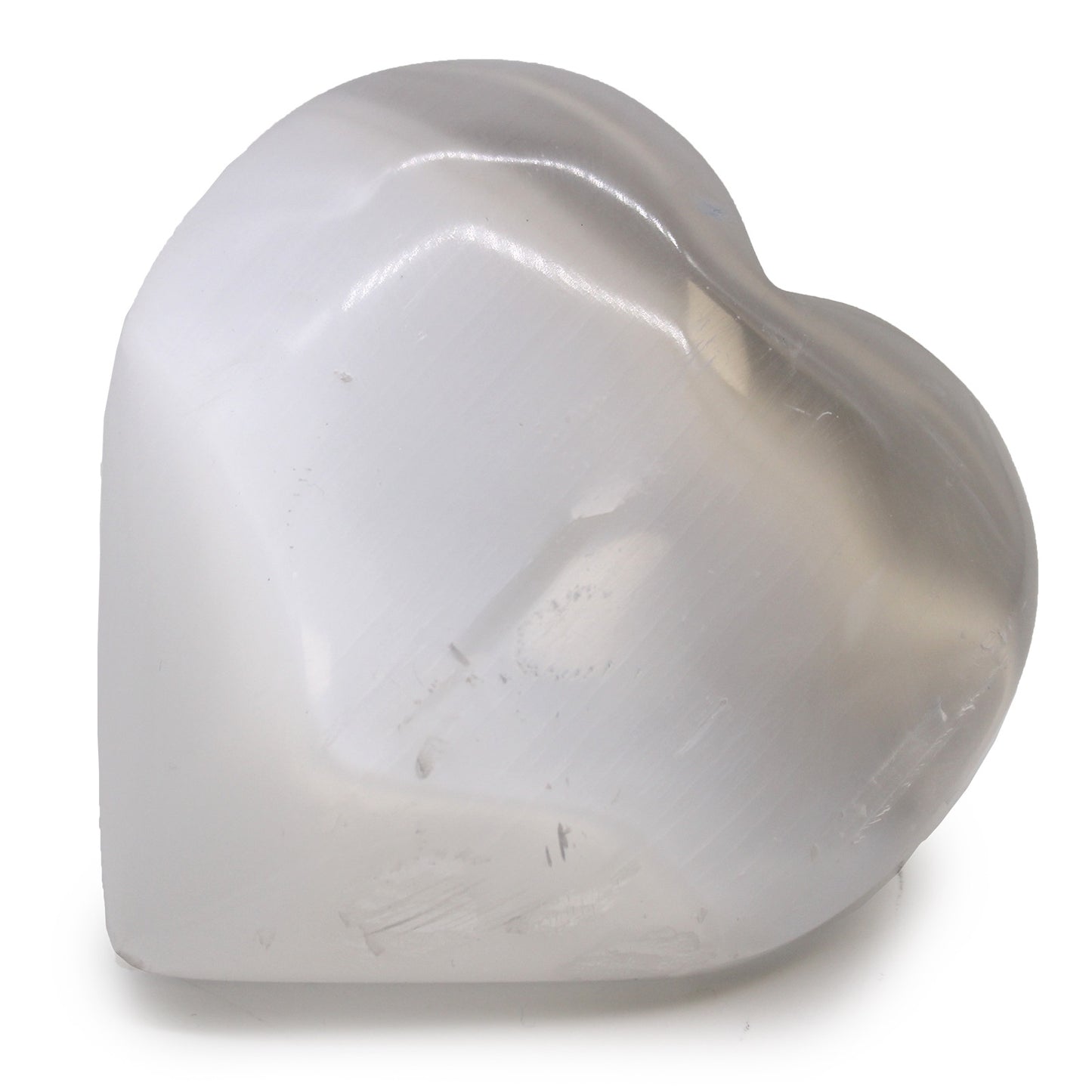 Selenite Puff Heart 10cm