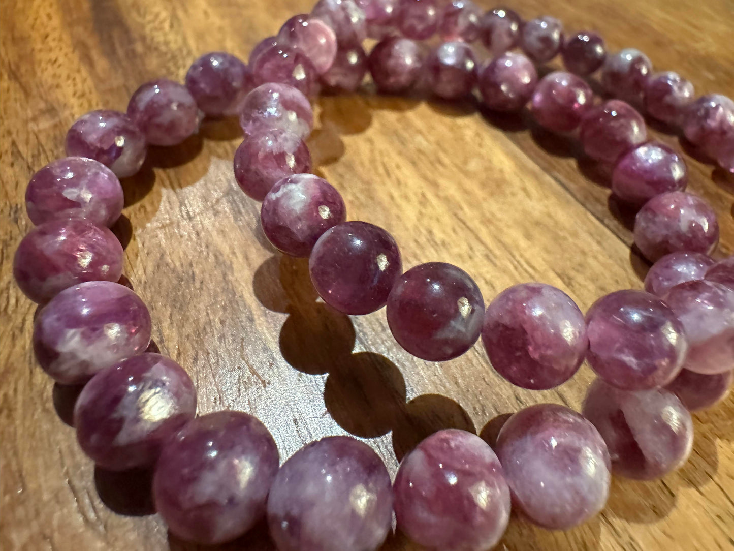 Emerald with Mica - High Grade - 8mm Bracelet