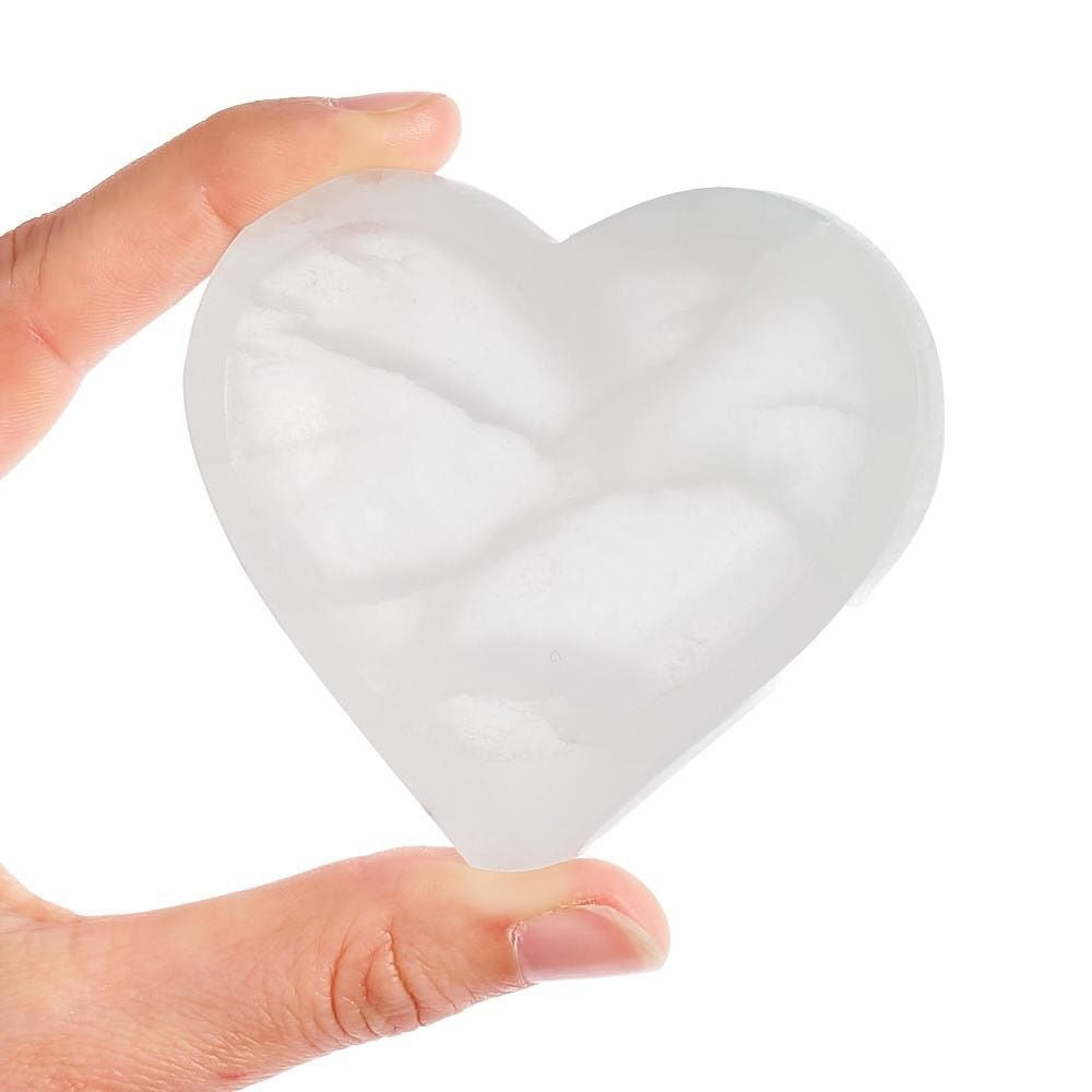 Selenite Heart Bowl 6cm